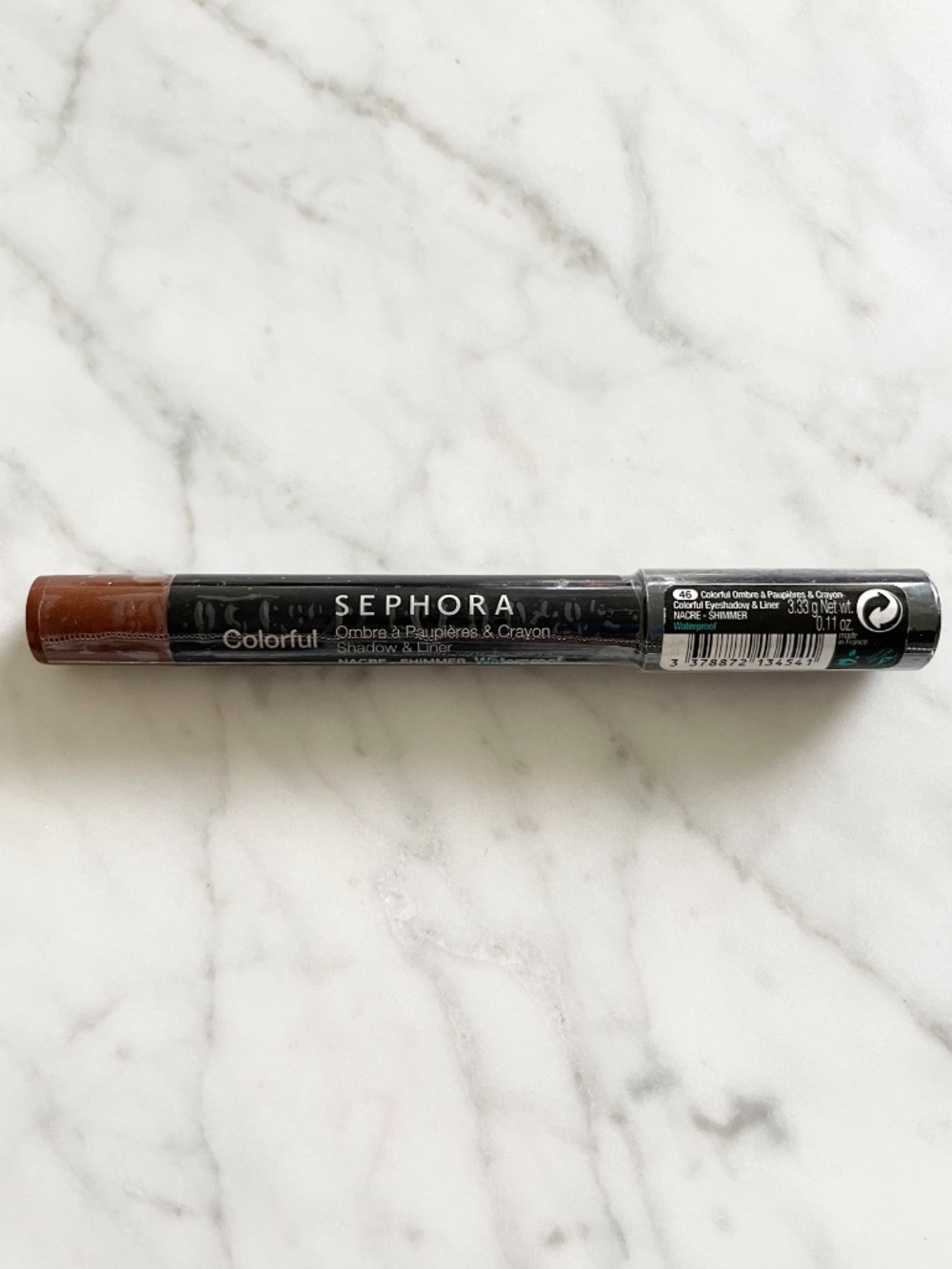 NWT SEPHORA Colorful 12H Shadow & Liner Shimmer Waterproof Jumbo Pencil - 46